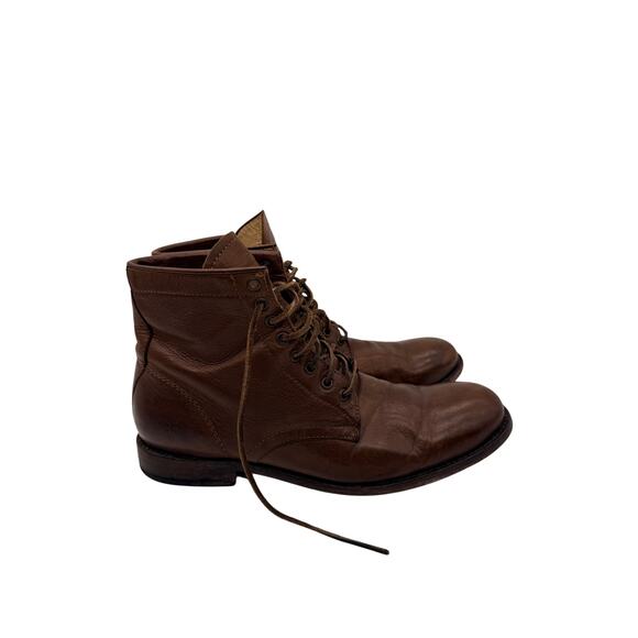 Frye Tyler Brown Leather Lace Up Boot Men\'s Size 12 D main image 4
